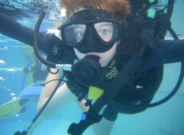 Buceo en una alberca cerca de Estrasburgo 